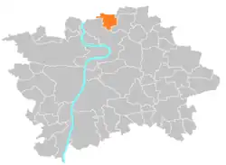 Location of Dolní Chabry in Prague
