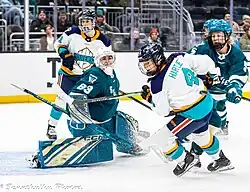 Murphy defends against New York Sirens during her professional debut