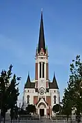 Exterior of the Evangelical Church of Martin Luther in Murska Sobota