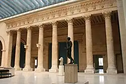Great Colonnade from Apamea (Syria) with statue of Septimius Severus in front