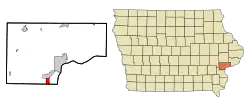 Location of Fruitland, Iowa