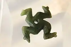 Jade amulet from Kardzali, 6th mill. BC (Karanovo I).[20]