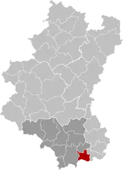 Location of Musson in Luxembourg province