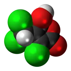 Space-filling model of the mutagen X molecule