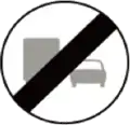 113 End of no overtaking by heavy vehicles