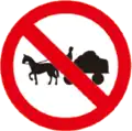 86 No animal-drawn vehicles