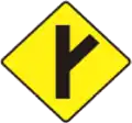 44 Side road at an acute angle (right)
