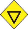 48 Yield sign ahead
