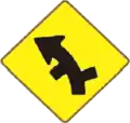5 Curve with crossroad (left)