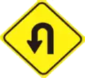 56 U-turn ahead