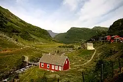 View of Myrdal with the station to the right