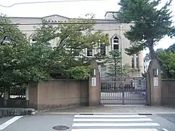 Nada Junior High School and Senior High School. No. 8-5-1 Uozaki Kitamachi, Higashinada-ku, Kobe City, Hyogo Prefecture.
