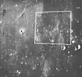 Altitude: 85 miles (137&nbsp;km). Features: Cluster of secondary craters in part of a ray of the Crater Tycho becomes distinct.
