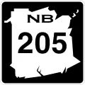 Route 205 marker