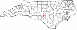 Location of Ashley Heights, North Carolina