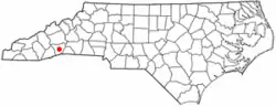 Location of Barker Heights, North Carolina