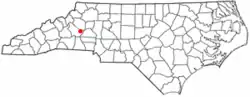 Location in North Carolina