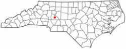 Location of Granite Quarry, North Carolina