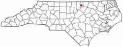 Location of Henderson, North Carolina