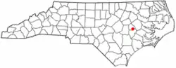 Location of Hookerton, North Carolina