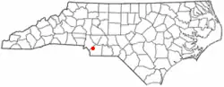 Location in the state of North Carolina