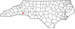 Location of Kingstown, North Carolina