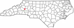 Location of Long View, North Carolina