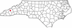 Location of Iron Duff, North Carolina