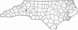 Location of Mountain View, North Carolina