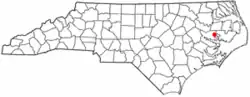 Location of Pantego, North Carolina