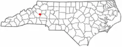 Location of Rhodhiss, North Carolina