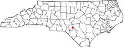 Location of Rockfish, North Carolina