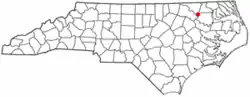 Location of Roxobel, North Carolina