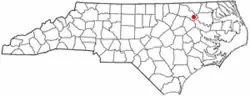 Location of Scotland Neck, North Carolina