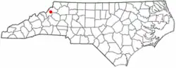 Location of Seven Devils, North Carolina