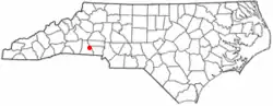 Location of Waco, North Carolina