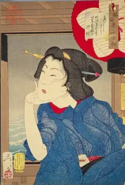 Cool: Habits of a geisha of the 5th or 6th year of the Meiji era