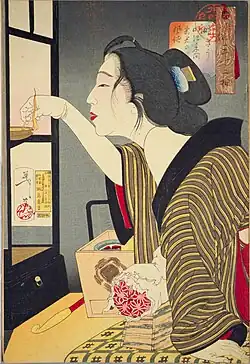 Dark: Habits of a housewife of the Meiji era