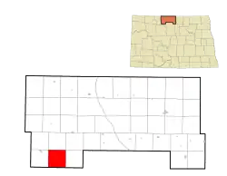 Location of Elms Township