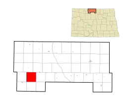 Location of Mount Rose Township