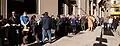 Lining up outside the venue – 2011
