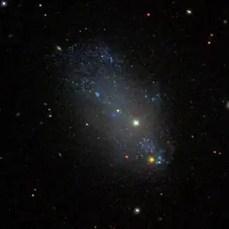 A picture of the NGC 4068 galaxy from the Sloan Digital Sky Survey.