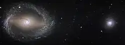 NGC 1512 and its companion the dwarf galaxy NGC 1510.[6]