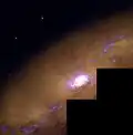A Hubble Space Telescope image of NGC 1808 taken using WFPC2[16]