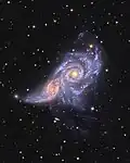 NGC 2207 and IC 2163 imaged by astronomer Adam Block