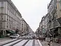 View to the south during construction of tramway