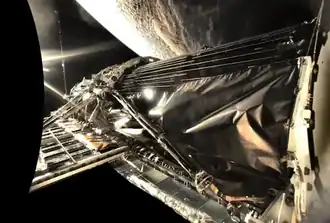 NISAR in space, prior to SAR deployment