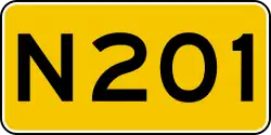 Provincial highway 201 shield}}