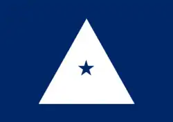Flag of a National Oceanic and Atmospheric Administration Commissioned Officer Corps, rear admiral (lower half)