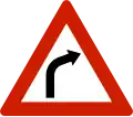 Curve to right